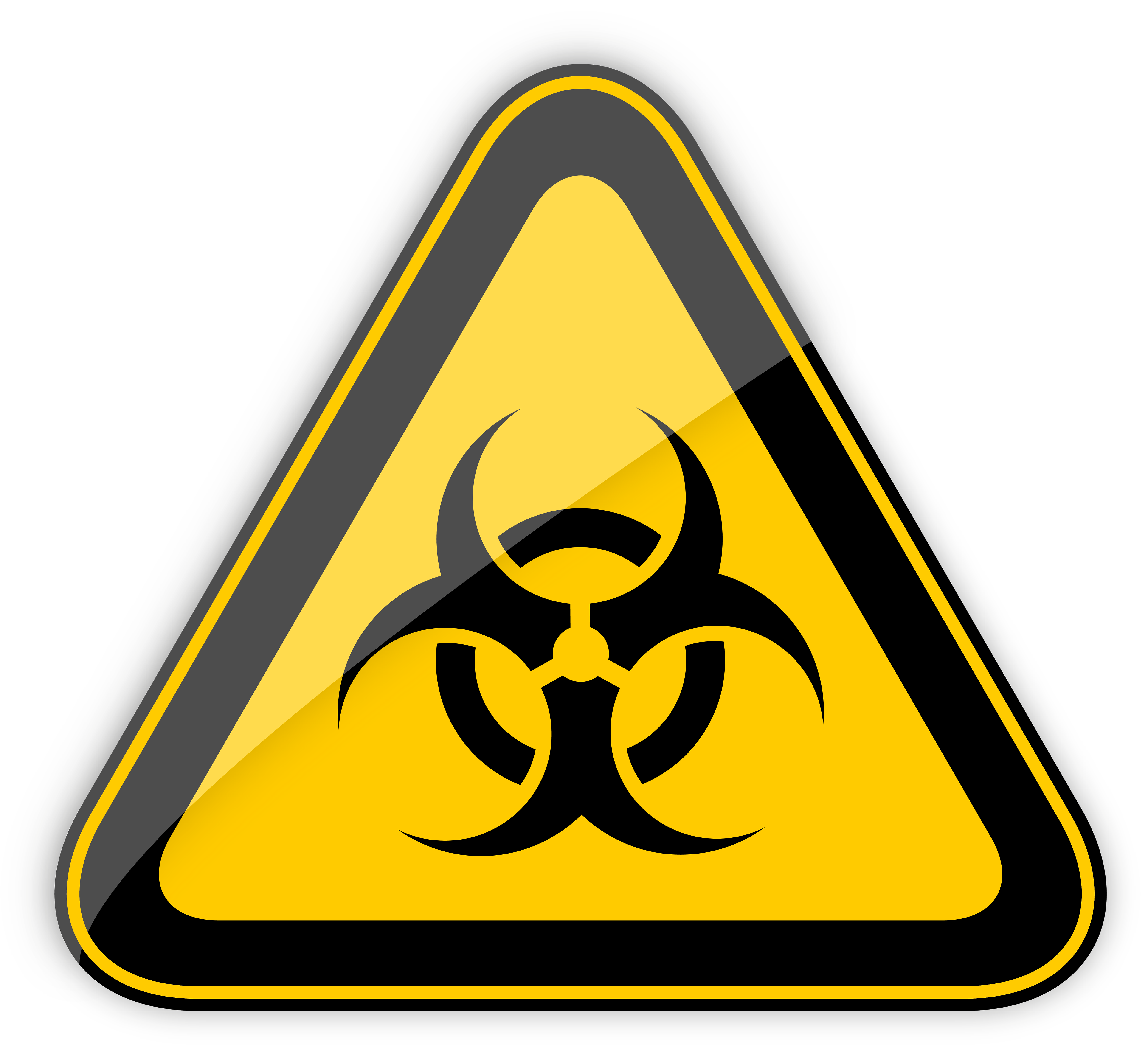 Biohazard Warning Sign PNG Clipart.