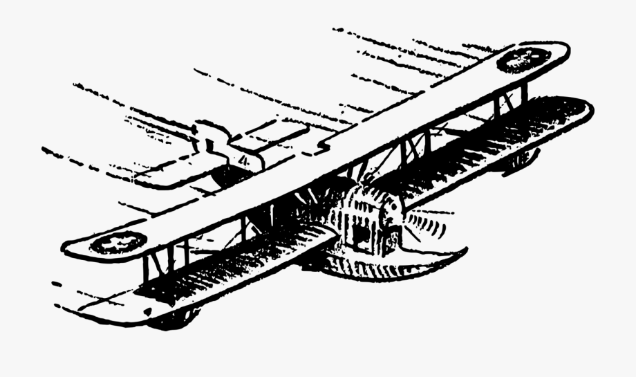 Biplane Clipart Glider Plane.