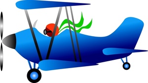 Biplane Clipart.