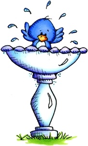 Bird Bath Clipart.