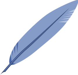 Bird feather clip art.