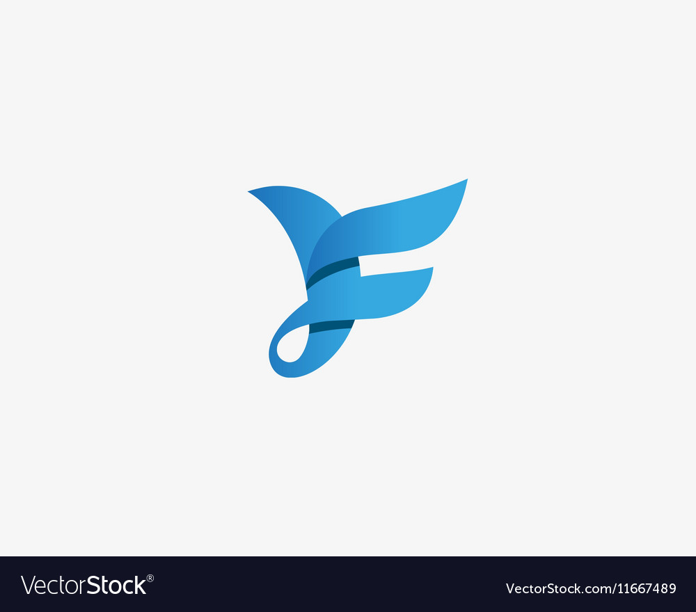 Abstract bird logo design Creative color sign.