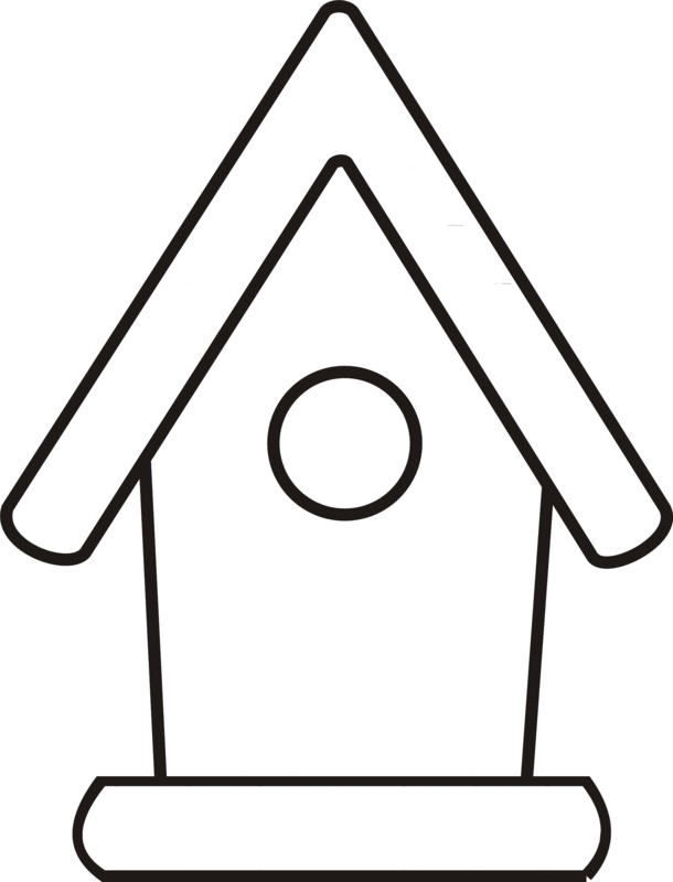 Birdhouse clipart black and white free clip art images.