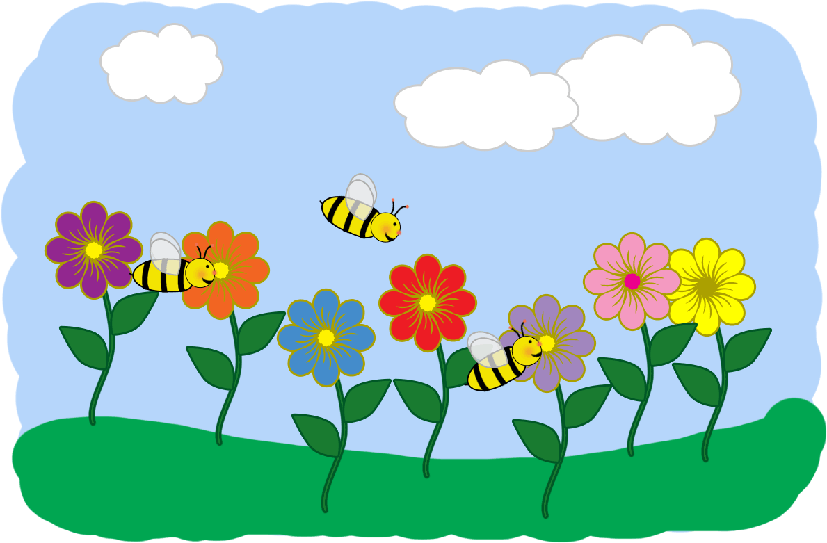Birds and bees clipart.