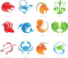 Birth signs clipart.