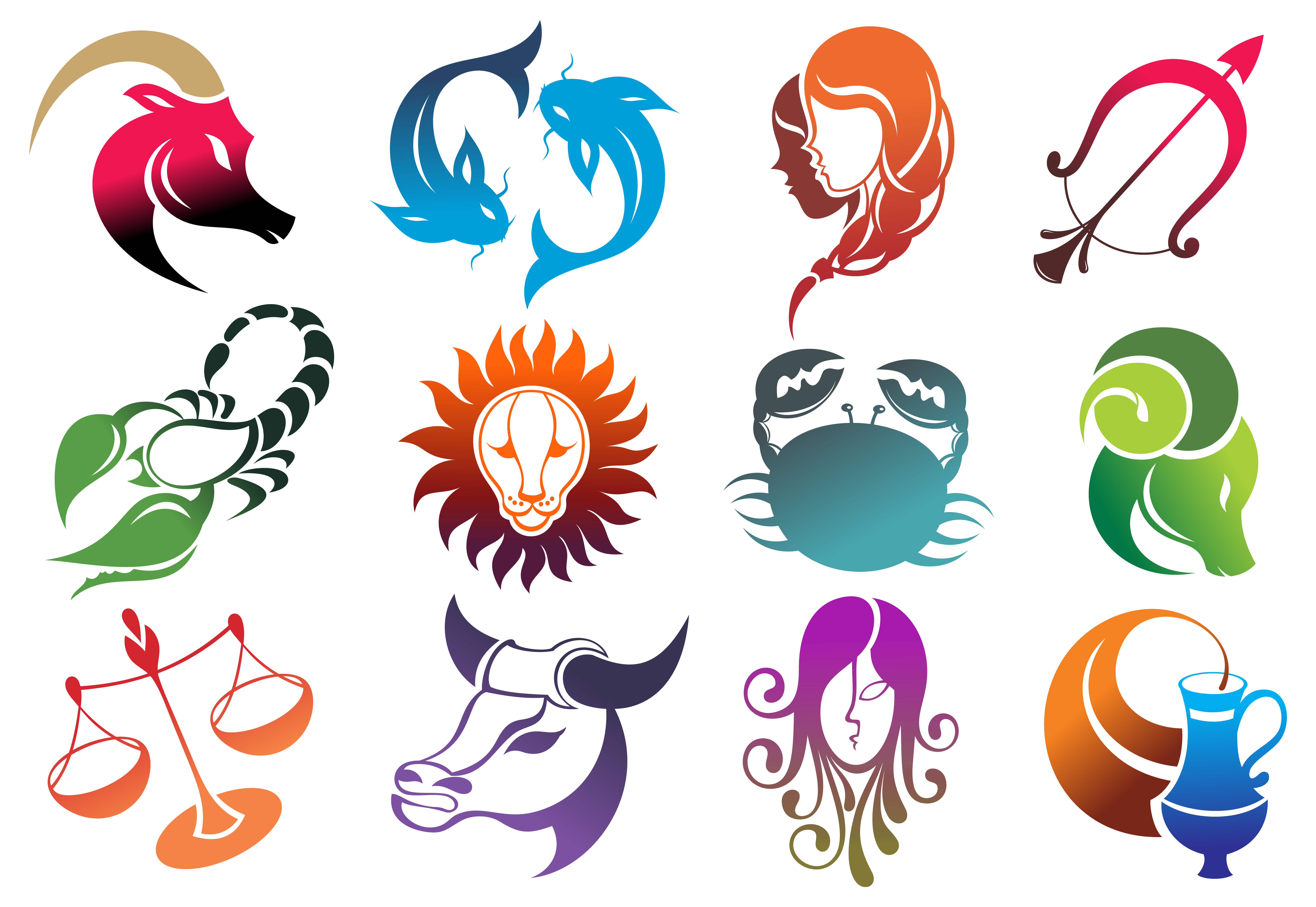 Zodiac Signs Svg Clipart Set SVG File