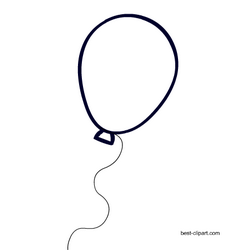 birthday balloon clipart black and white 20 free Cliparts | Download