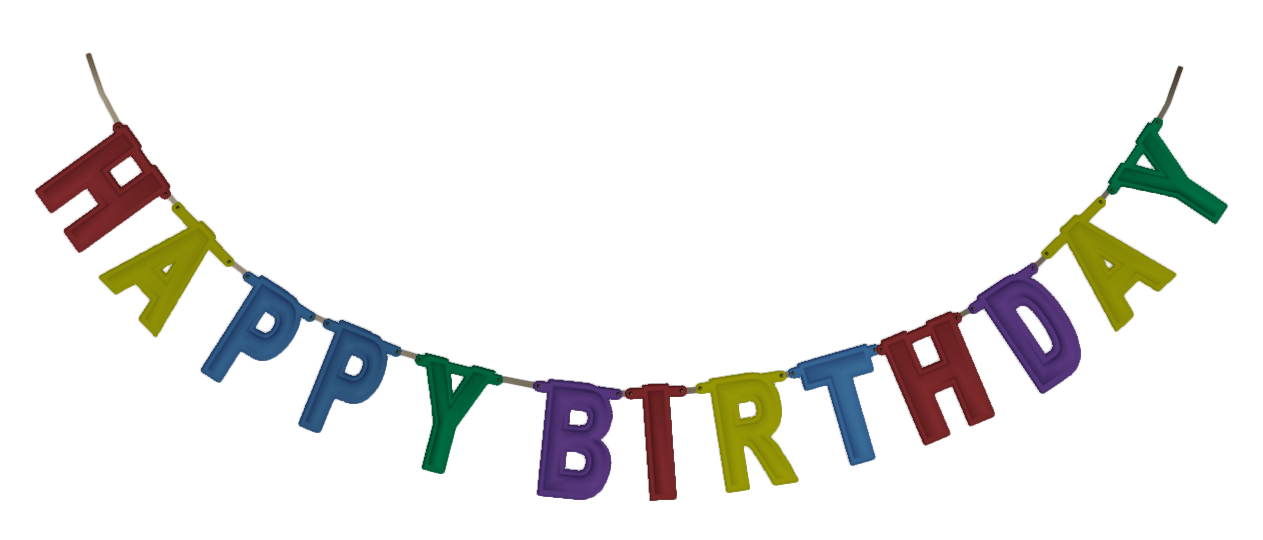 Happy Birthday Banner PNG Transparent Images.