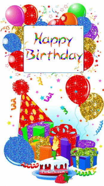 Birthday Blessings Clipart Clipart Suggest, Happy Birthday Glitter.