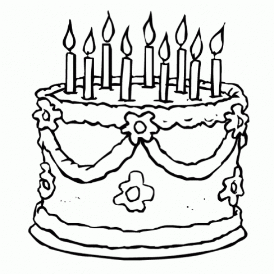 Free Birthday Cake Outline, Download Free Clip Art, Free.