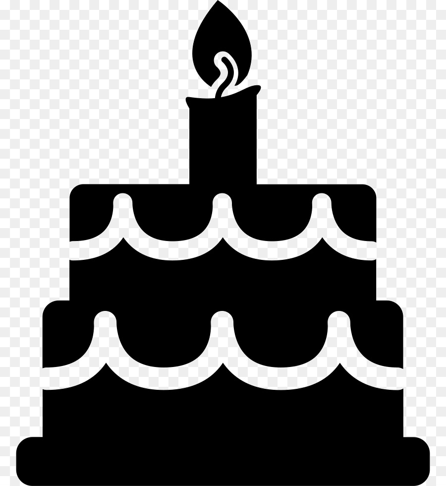 Birthday Cake Silhouette clipart.