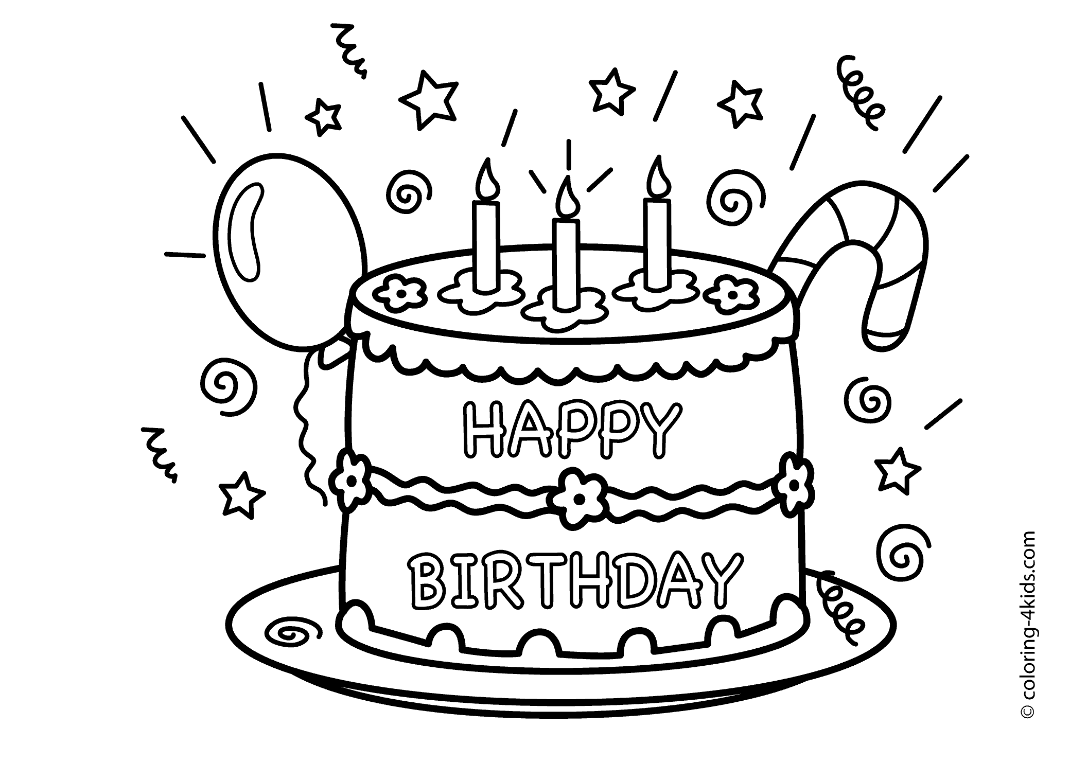 teddy bear birthday cake coloring pages birthday cake.