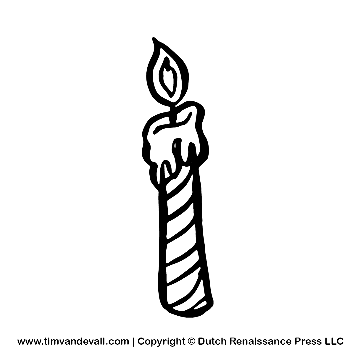 477 Birthday Candle free clipart.