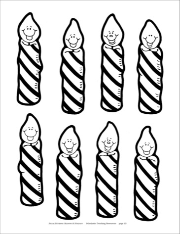 Birthday Candles Clipart Black And White.