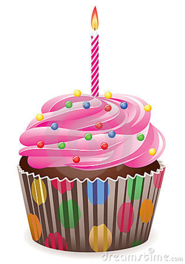 Birthday cake clip art cupcake.
