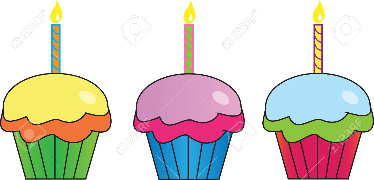 Pink Cupcakes Clipart.