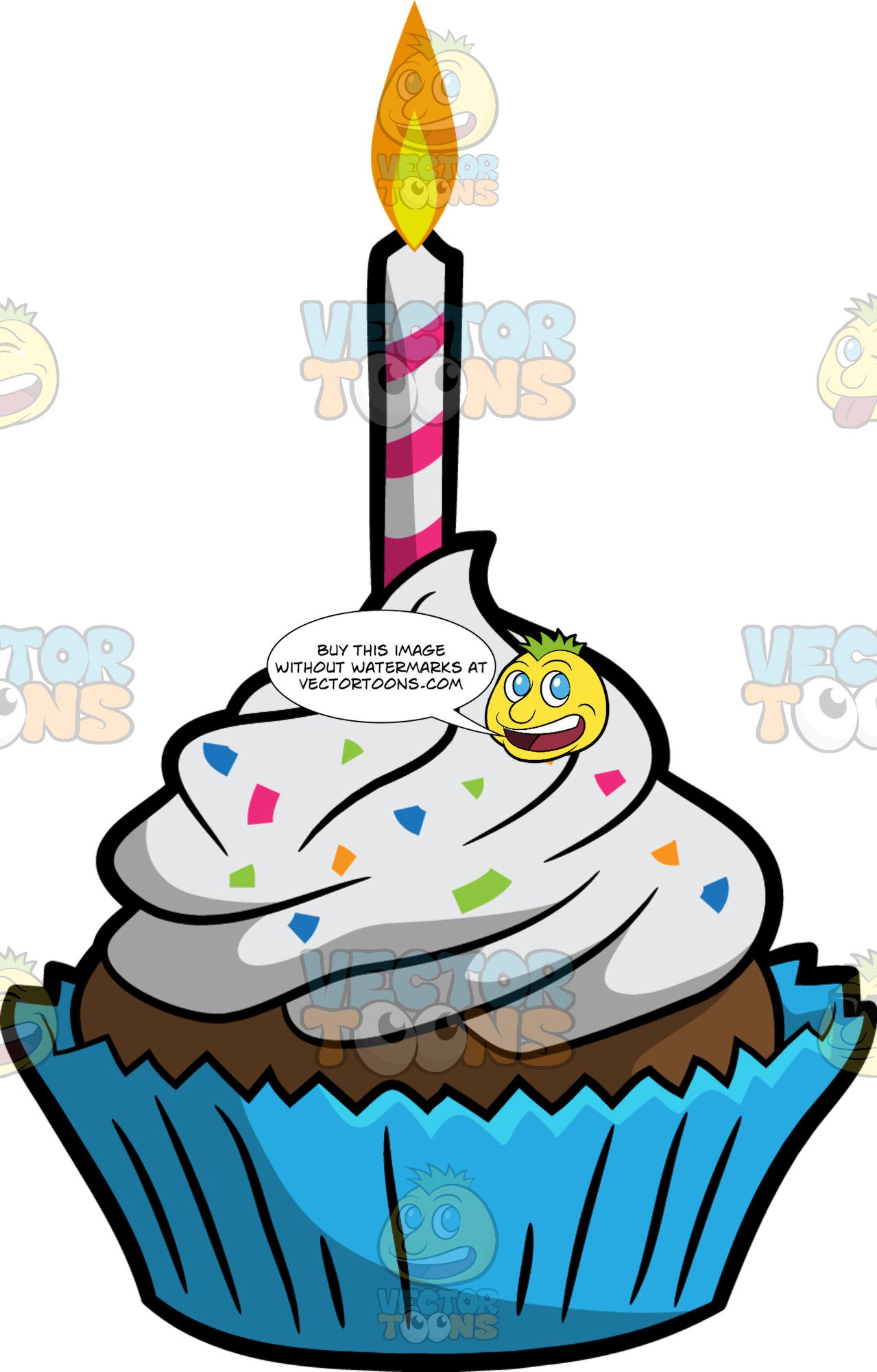 A Birthday Cupcake.