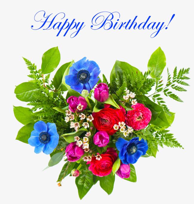 Free clipart happy birthday flowers 3 » Clipart Station.