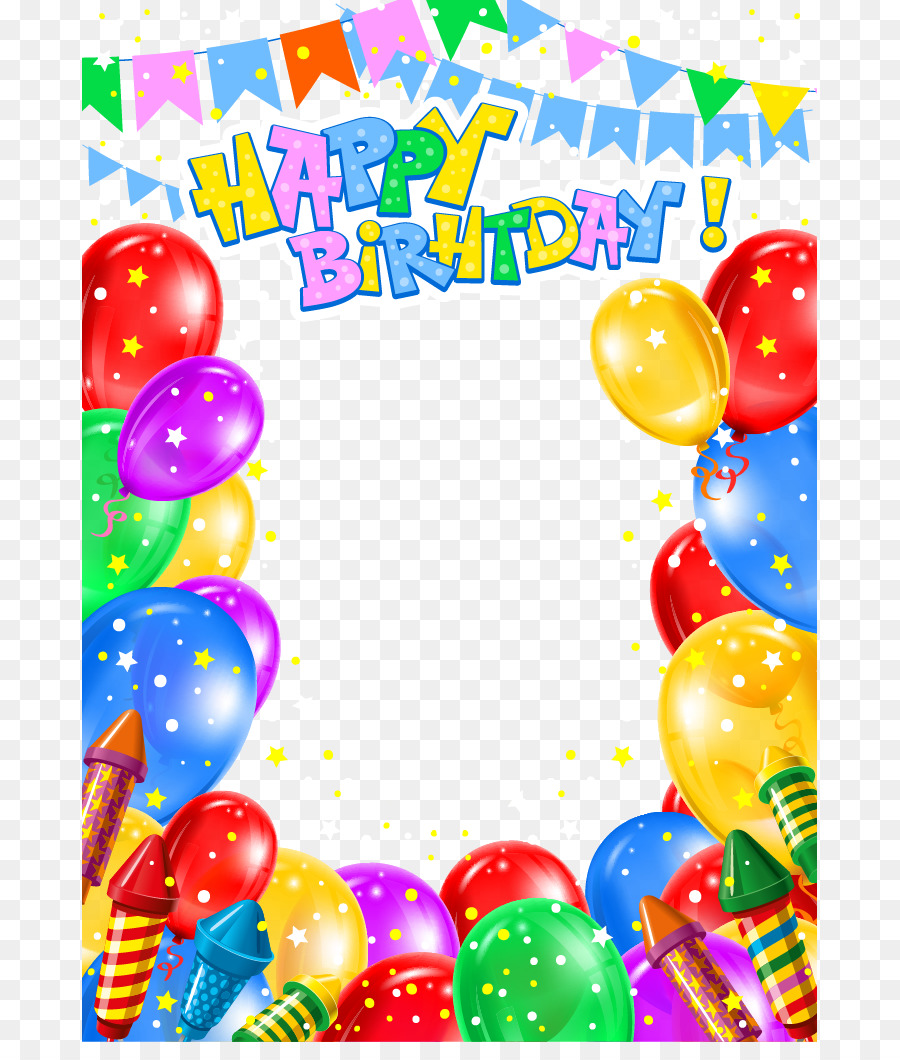 Birthday Invitation Card png download.