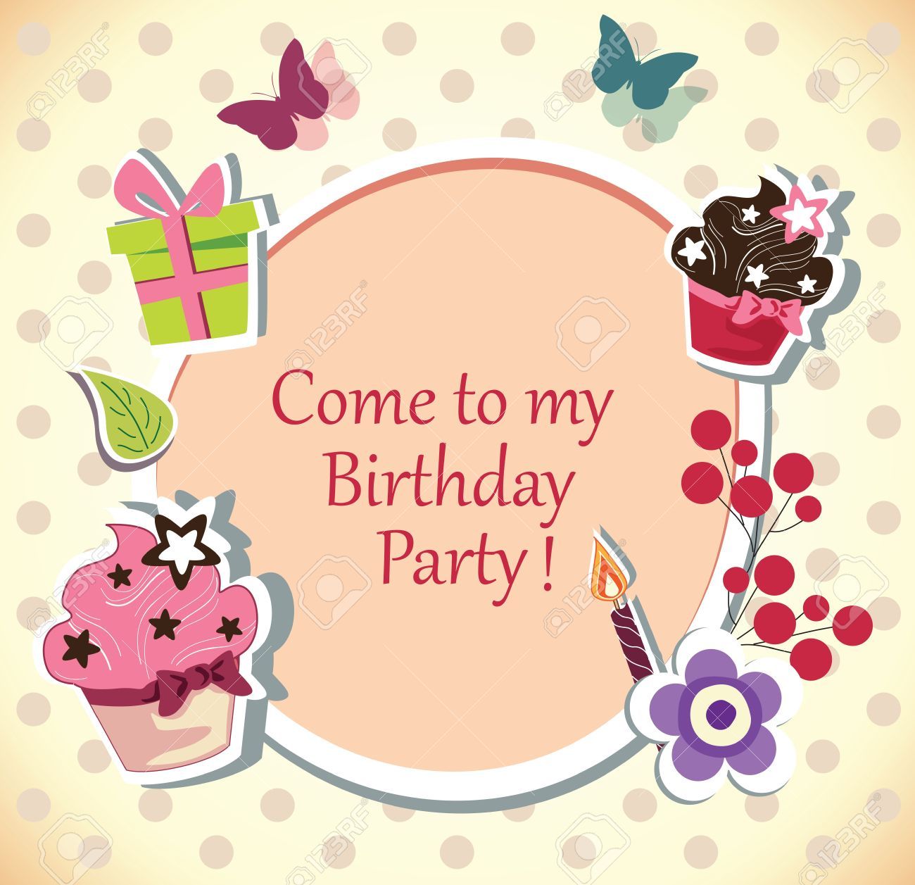 Free birthday party invitation clipart 3 » Clipart Portal.