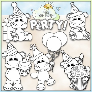 Hippo Birthday Party 1.