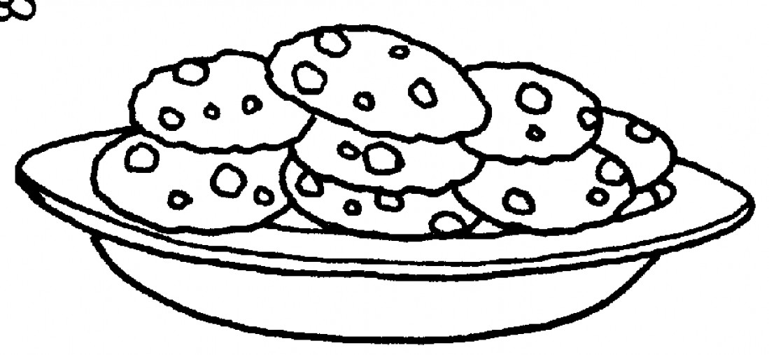 Biscuit Clipart Black And White.