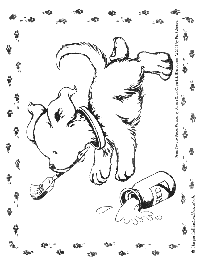 Biscuit The Dog Coloring Page.
