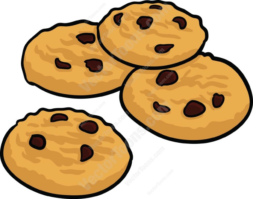 Clipart plate of cookies.