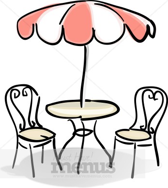 Bistro Table And Chairs Clipart.