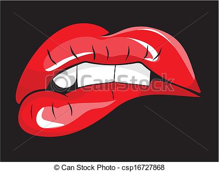 Biting lip Vector Clip Art Royalty Free. 97 Biting lip clipart.