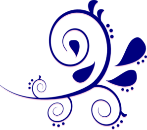 Paisley Curves Pink And Blue Clip Art at Clker.com.
