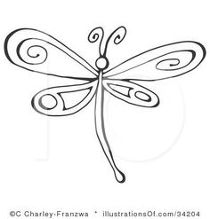 Dragonfly Printables Clipart.