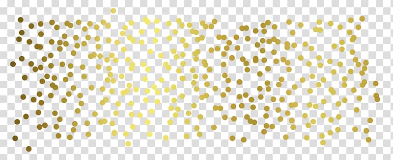 Gold dots, Paper Gold Confetti , black background.