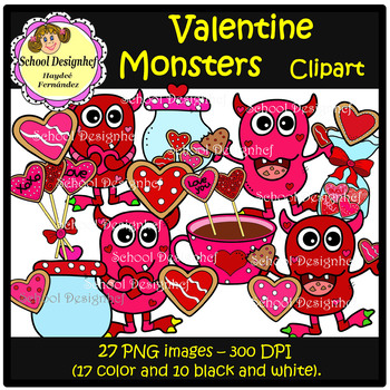 Valentine Monsters & Cookies.