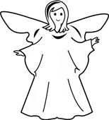 black and white angel clipart 20 free Cliparts | Download images on ...