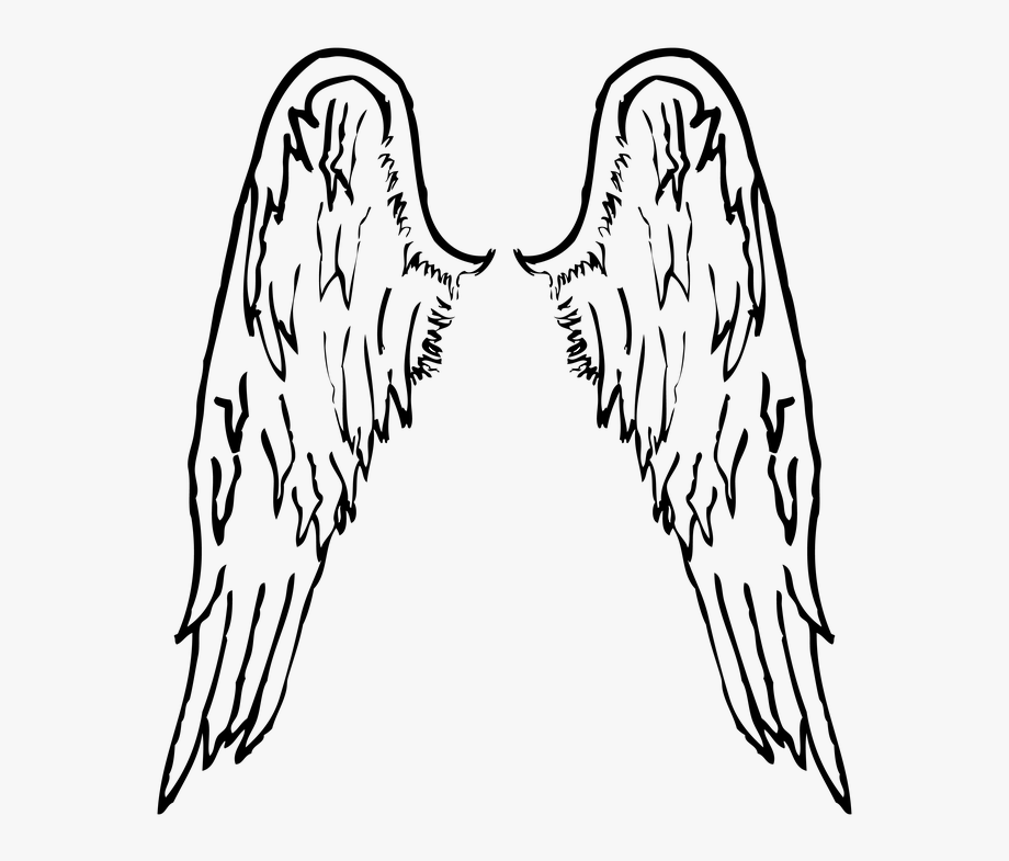 Wings Clipart Black And White.