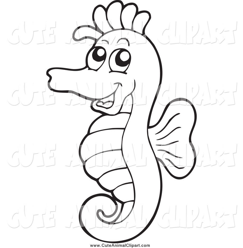 Black and White Animal Clipart.