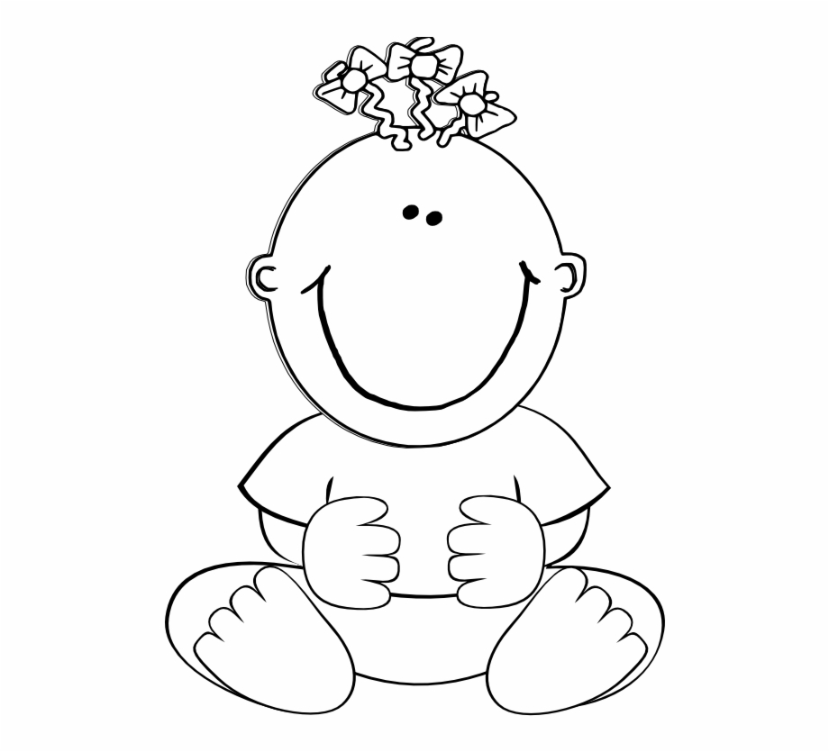 Free Baby Clipart Black And White, Download Free Clip Art.