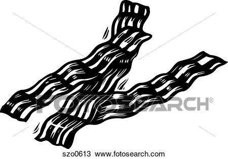 Bacon clipart black and white 3 » Clipart Station.