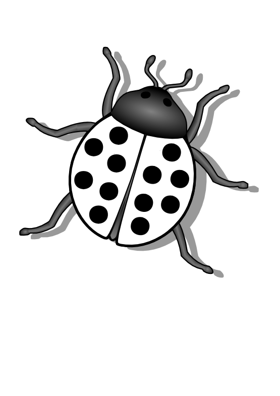 2124 Bug free clipart.