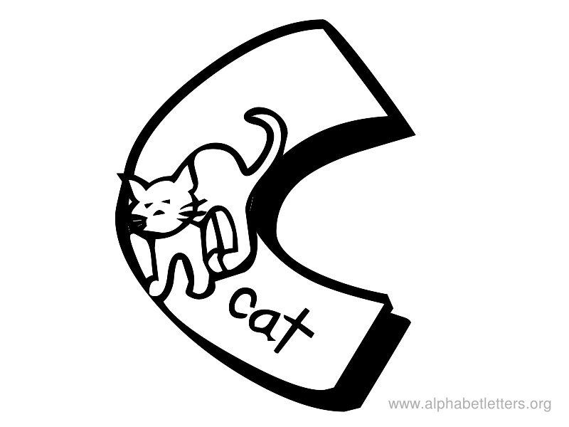 Letter c clipart black and white 1 » Clipart Station.