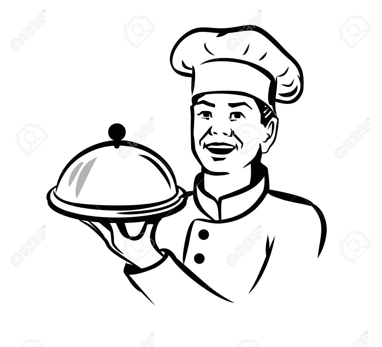 black and white chef clipart 20 free Cliparts | Download images on ...