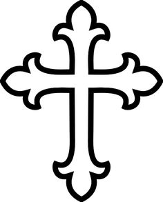 Baptism Cross Clipart Black And White.