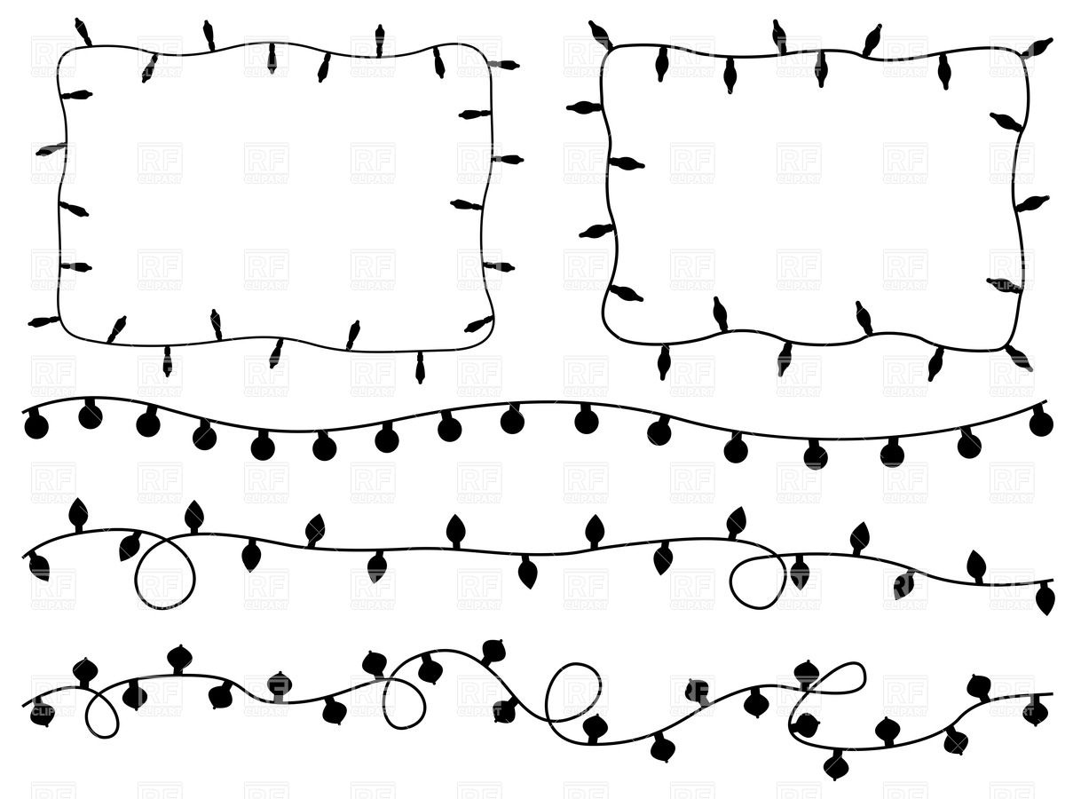 Download black and white christmas lights clipart 20 free Cliparts ...