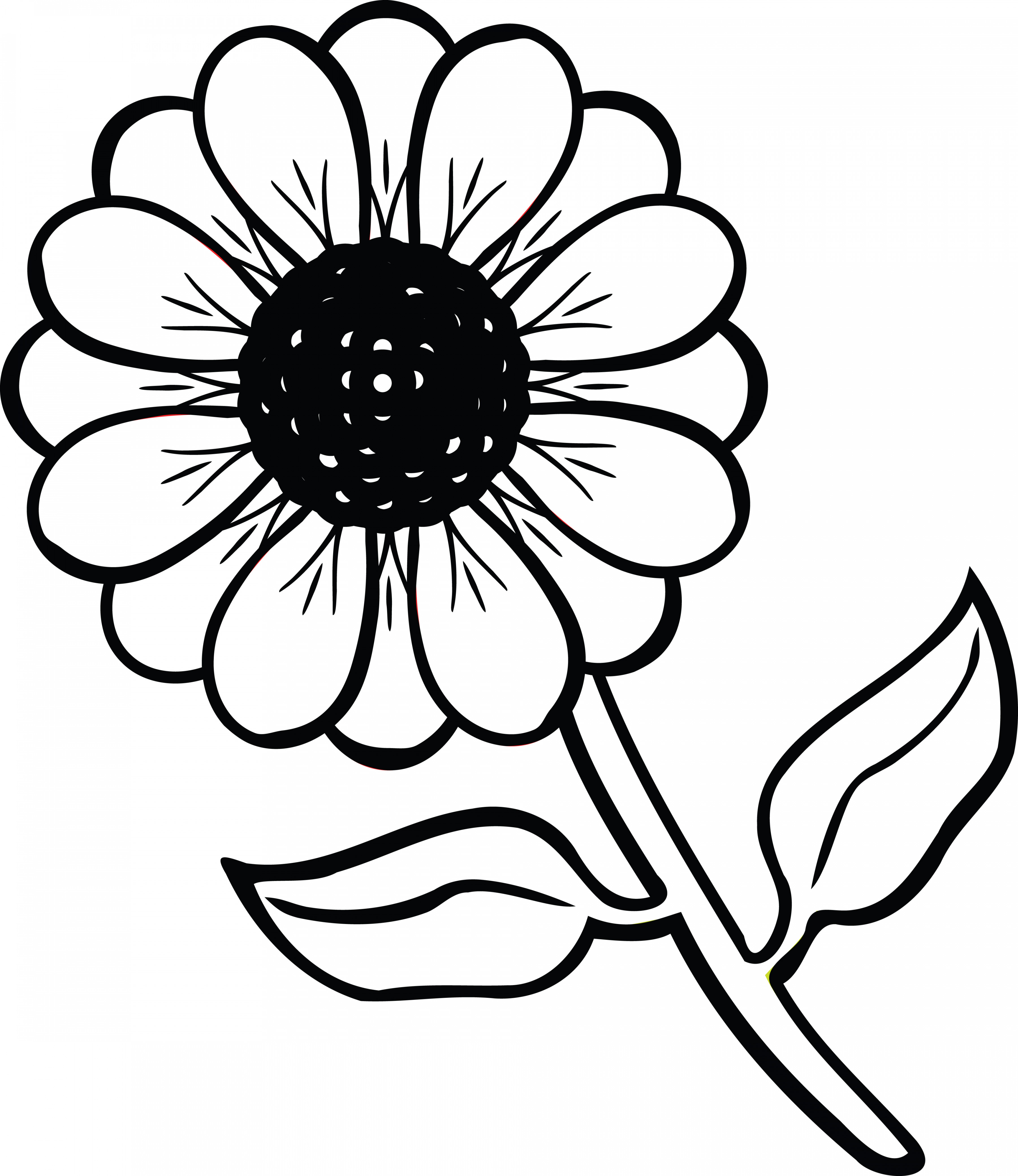 black and white clip art flowers free 20 free Cliparts | Download