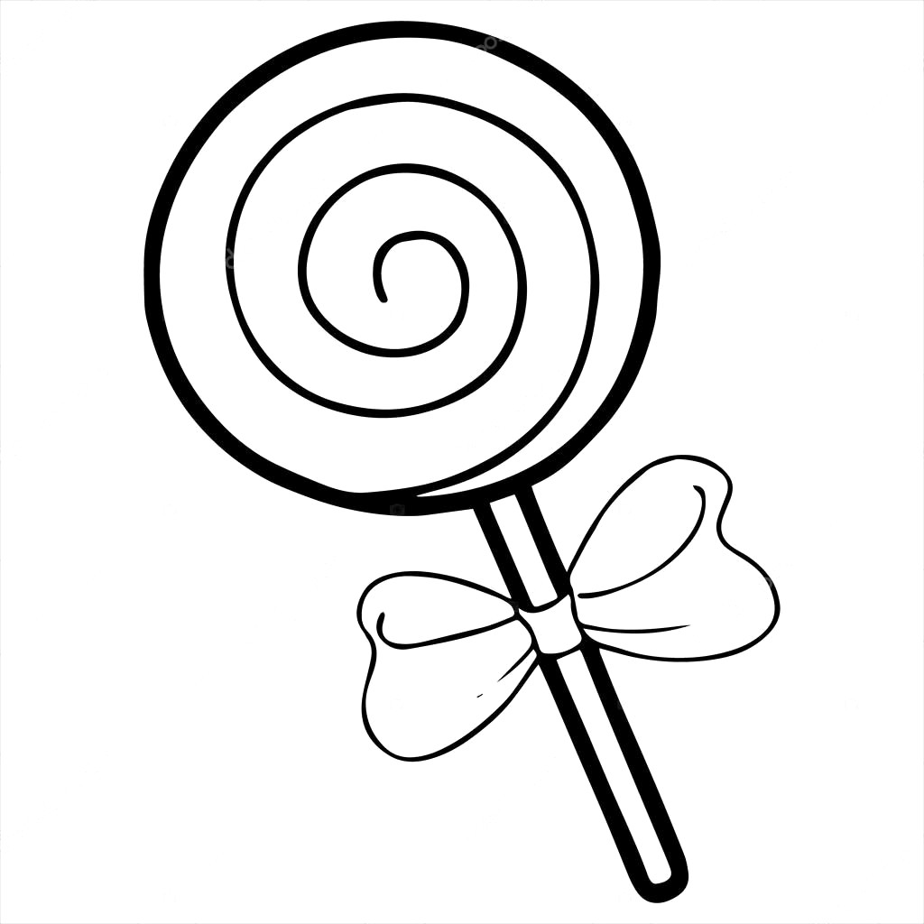 Lollipop black and white clipart 3 » Clipart Station.