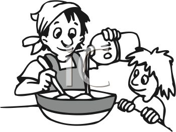 Baking clipart black and white » Clipart Station.