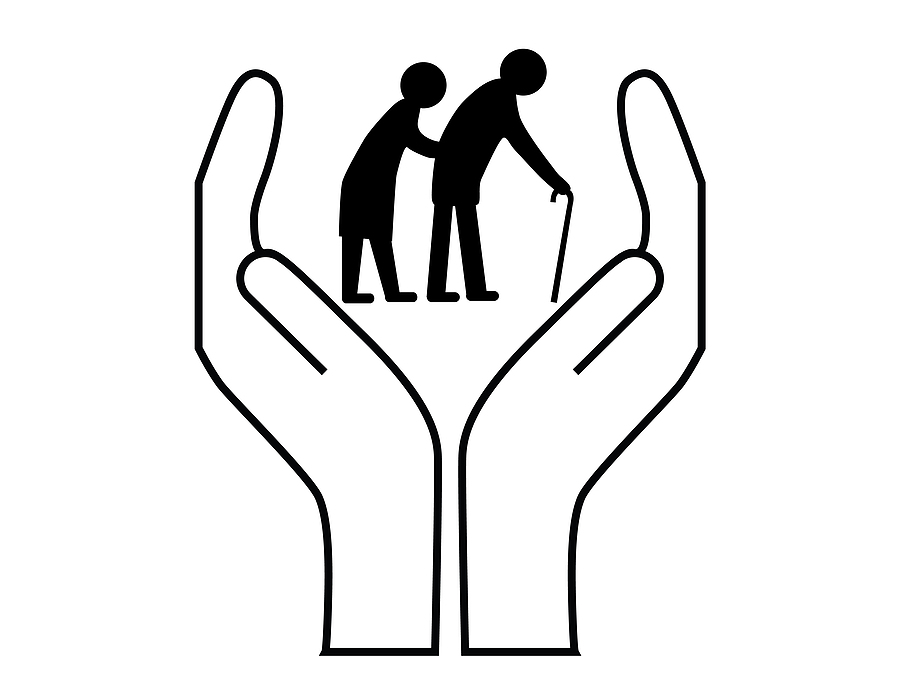 Old Age Home Clipart Black And White.