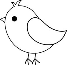 Birds black and white clipart 1 » Clipart Station.