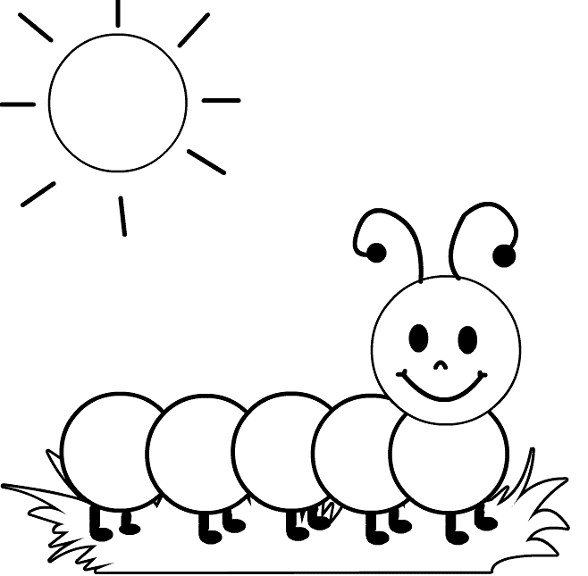 Free Caterpillar Clip Art Black And White, Download Free.
